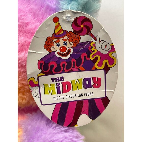 Midway Circus Circus Las Vegas bear 12" plush tye dye stuffed animal toy 2019 - Picture 11 of 11